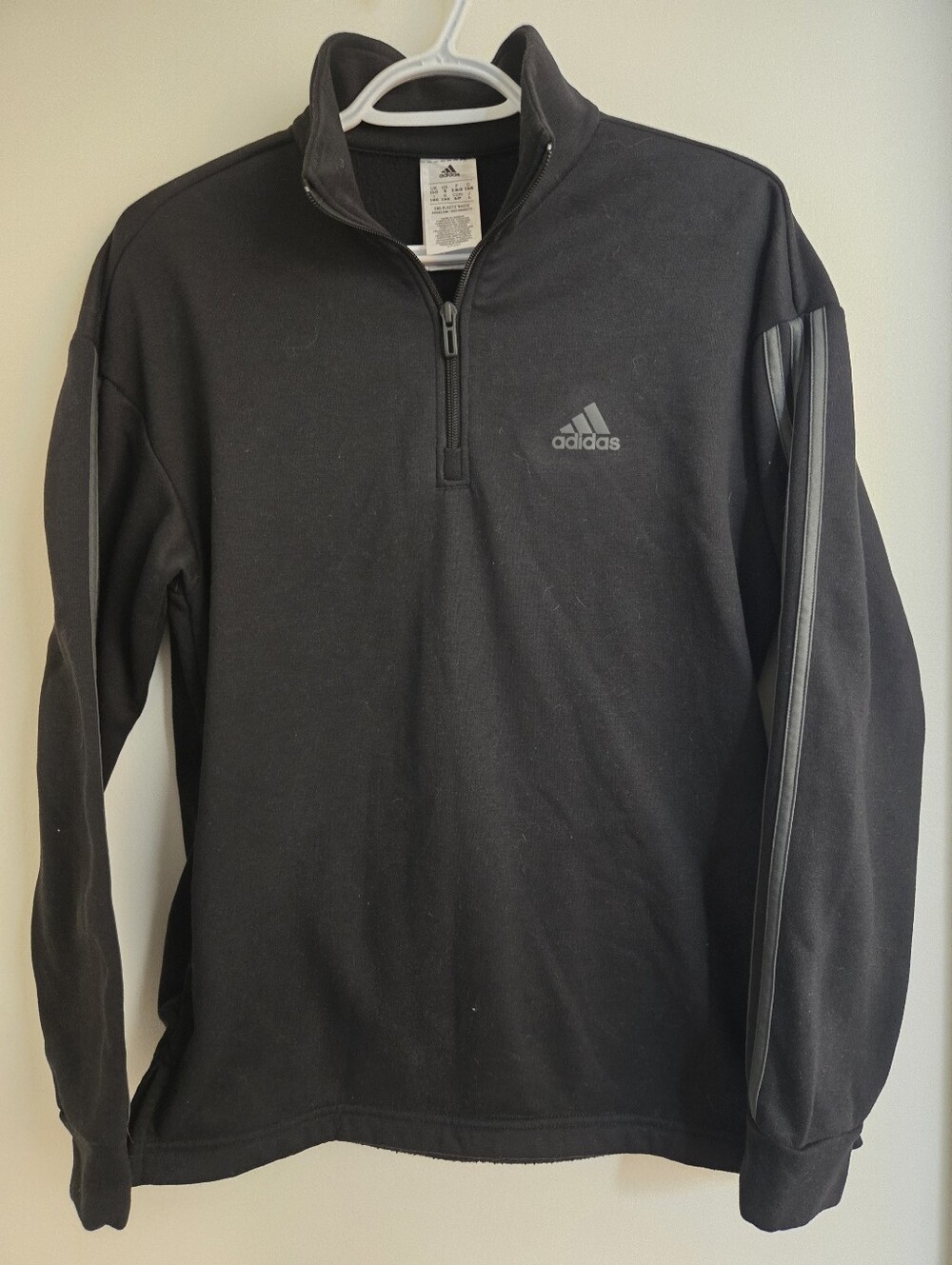 Mens ADIDAS Half-Zip Long Sleeve Shirt - S